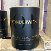 Lime basil and mandarin WonderWick Candle 
