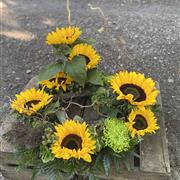 Sunflower wreath summer